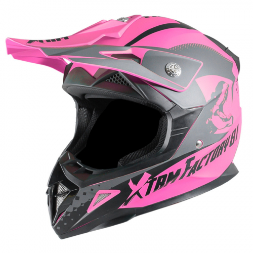 Kinder Crosshelm XTRM 81 rosa